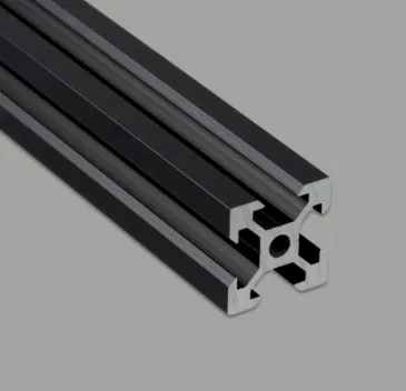 Rail aluminium noir V 20x20 longueur 500mm