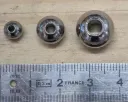 Bille Bi inox avec trou traversant pour Joint